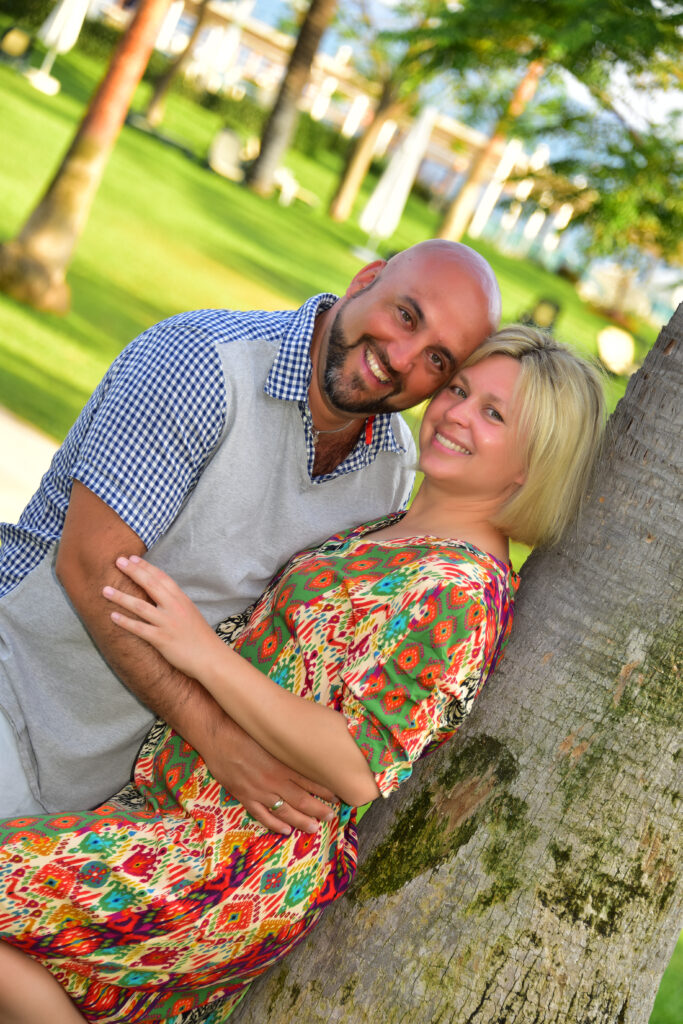 Jacqueline zusammen mit ihrem Mann